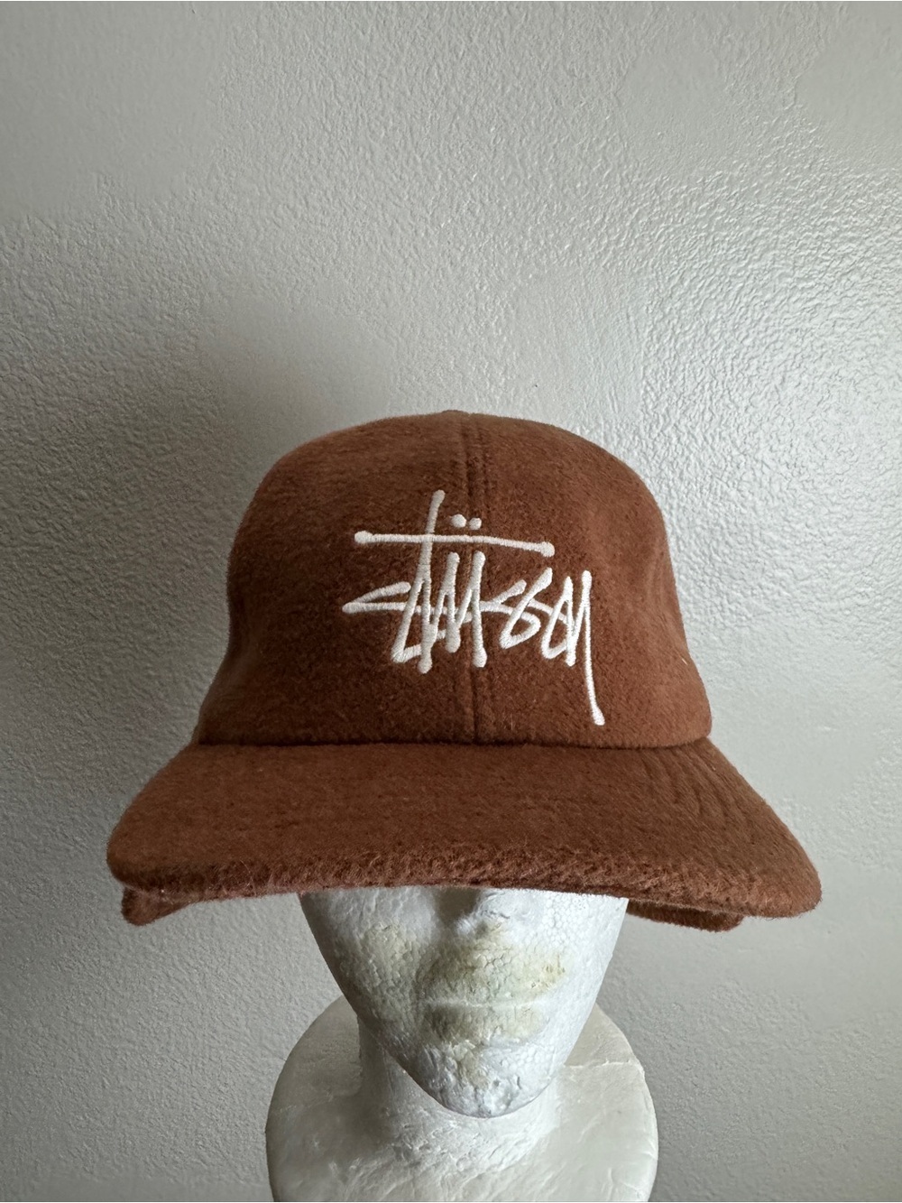 Stussy Vintage Wool Ear Flap Hat Size Medium